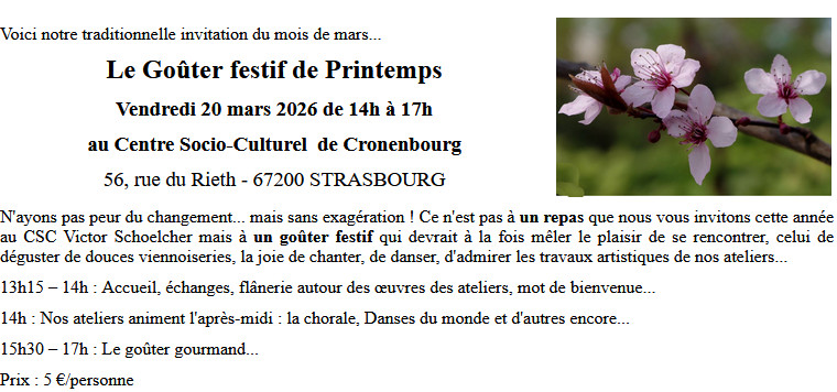 inv gouter printemps